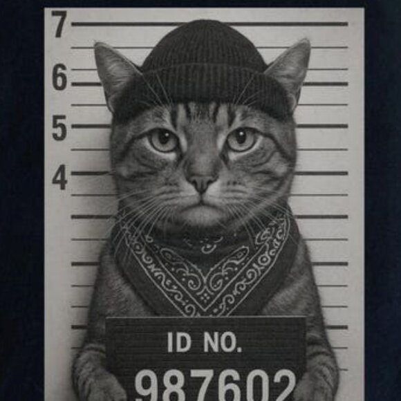 Funny Cat Gang Vintage Shirt,Funny Cat Meme Shirt - Picture 2 of 3